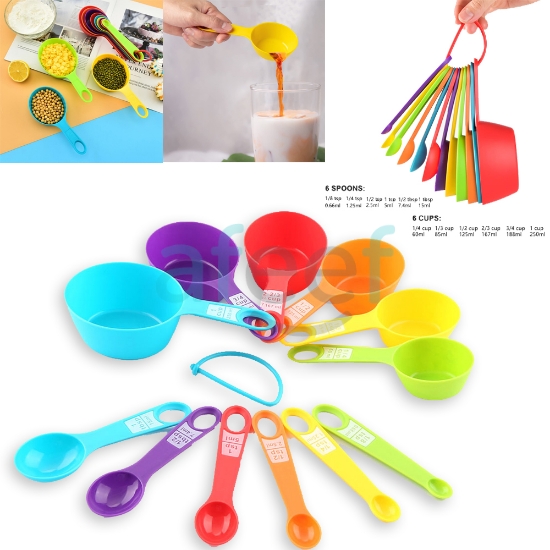 Picture of Measuring Spoons & Cups Set of 12 pcs (LMP90)