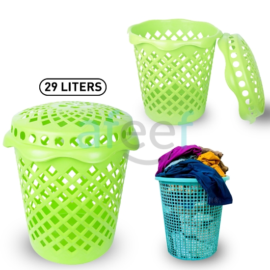 Picture of Laundry Basket assorted Colors 29 Liters  (7134)