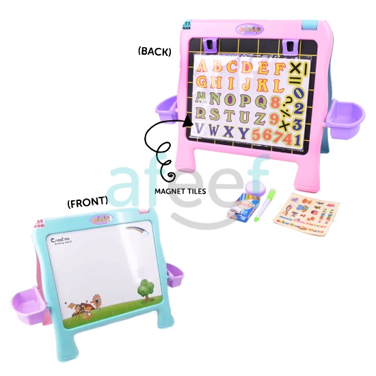 Picture of Dual Writing White & Magnetic Board With Alphabets (LMP226) 