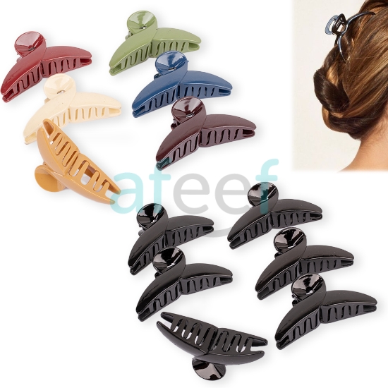 Picture of Small Plastic Hair Clips Claw Set of 6 pieces (HA41)