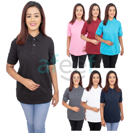 Picture of Unisex Casual Plain polo  Short Sleeves T-shirt  (POLO22)