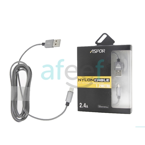 Picture of Aspor Nylon Data cable 2.4A (1.2 Meter)
