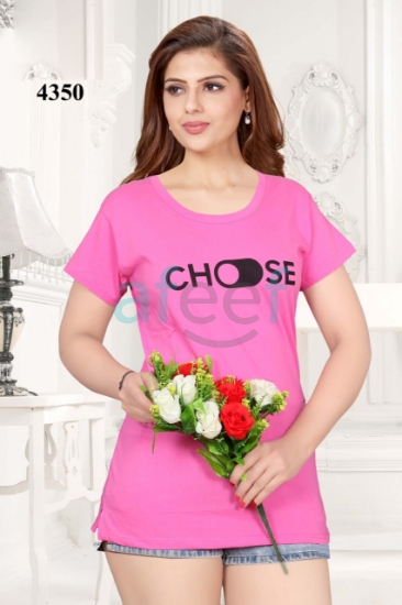 Picture of Women Cotton T-shirt (4350)