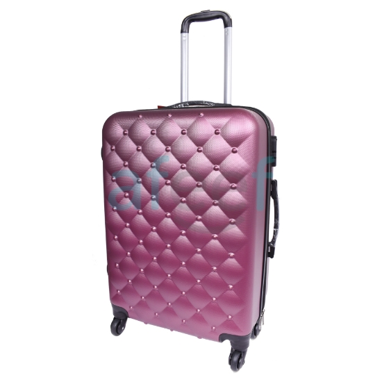 Picture of Stylish Design Fiber 4 Wheel Luggage Trolley Bag 24 Inch (F168)