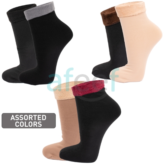 Picture of Women Stretch Fleece Sock pack of 2 Pair Assorted Colors (WTS19)