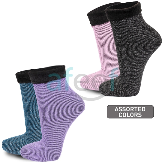 Picture of Women Soft Fleece Stretch Socks set of 2 Pair (WTS35)