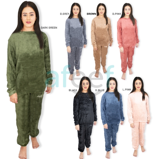 Picture of Casual Soft Fleece Pajama Dress Set of 2 pcs (LMP679)