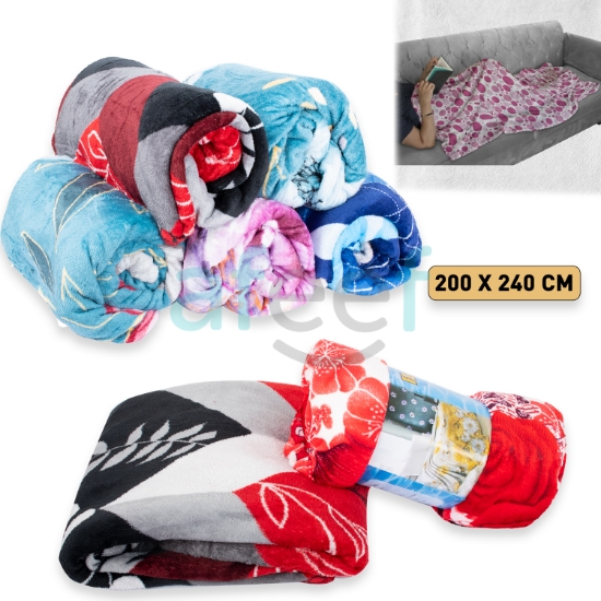 Picture of Double Bed Printed Soft Blanket 200 X 240cm (DGB008) 