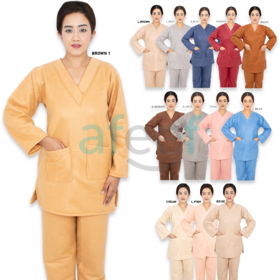 Picture of Domestic Worker  Uniform Soft Blanket Material For Winter (L-V-HS-310)