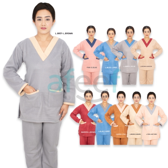 Picture of Domestic Worker  Uniform Soft Blanket Material For Winter (L-V-HS-281)