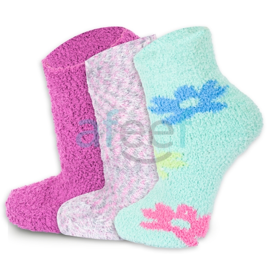 Picture of Design Winter Ankle Socks Set Of 3 Pairs  Assorted Colors (WTS21) 