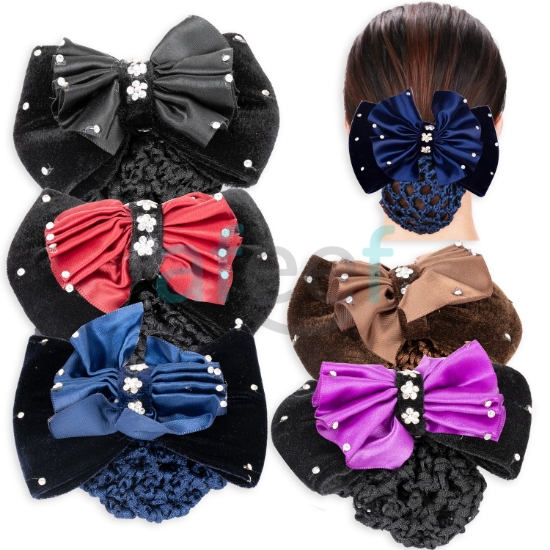 Picture of Women Hair Bun Net  Assorted Colors (HB47)