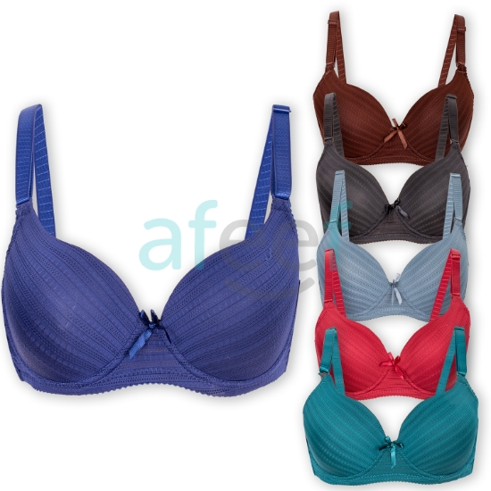 Picture of Colorful Soft Padded Wired Bra Assorted Colors (8867)