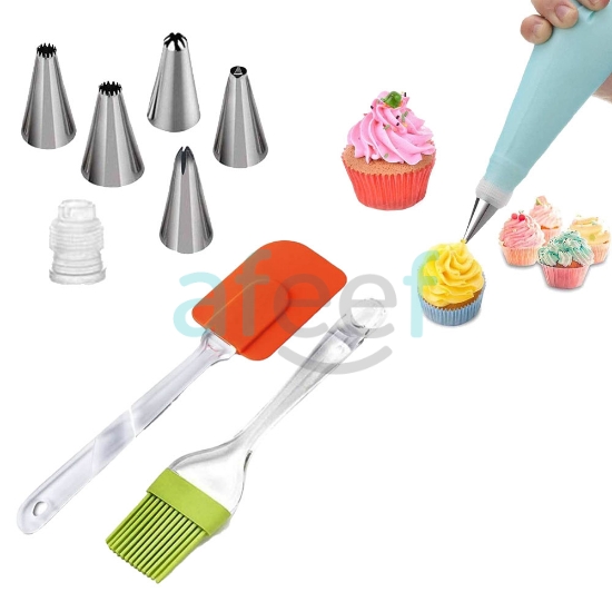 Picture of Frosting / Icing Tool Set / Silicon Brush With 5 Extensions & Bag (LMP386)