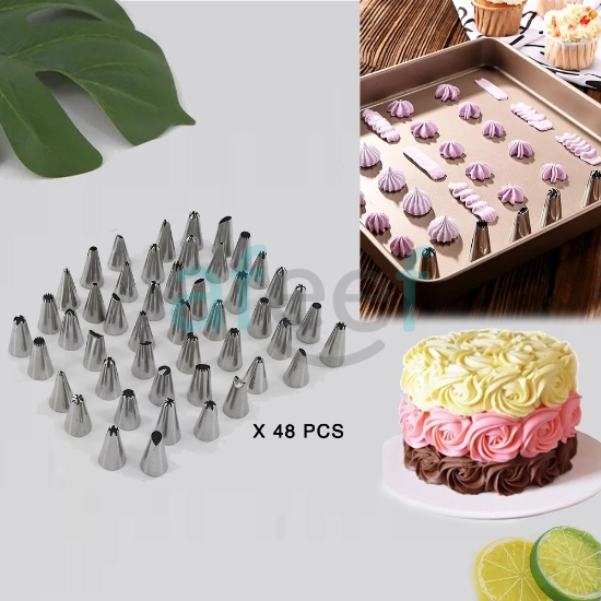 Picture of Mini Frosting/Icing Tools Set of 48 pcs (Metal) LMP541