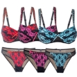 Picture of Bra & Panty  Net Design Set Assorted Colors (626)