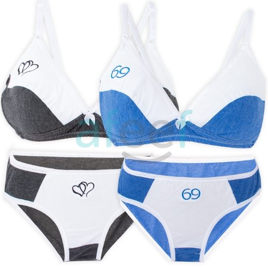 Picture of Bra & Panty Set  Assorted Colors (Dual color)