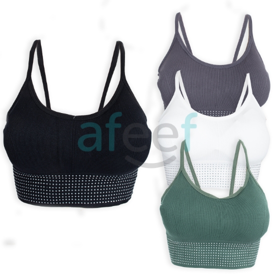 Picture of Soft Padded Sports Bra Assorted Colors (838-3)