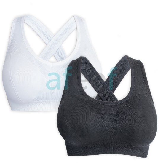 Picture of Stylish Comfortable Stretch Sports Bra Assorted Colors (SB13)