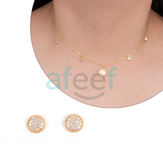 Picture of Round Shape  Choker Set With Earrings (CH13)