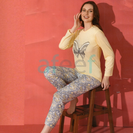 Picture of Women Long Sleeves Pajama Set Made In Turkey (9188)