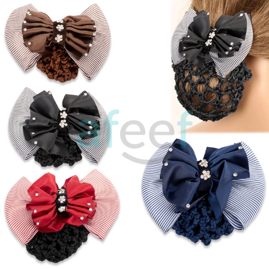 Picture of Women Hair Bun Net  Assorted Colors (HB48)