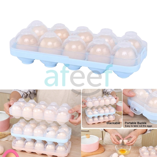 Picture of Egg Storage Tray With Lid Assorted Colors (LMP371)