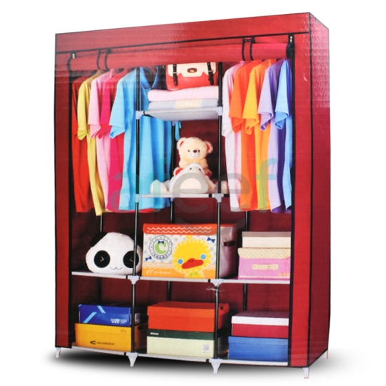 Picture of Foldable Wardrobe 130x45x170 cm Assorted Colors  (28130)