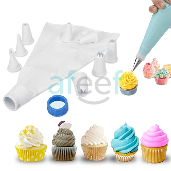 Picture of Frosting/Icing Plastic Tools Set of 8 pcs With Bag (LMP52)