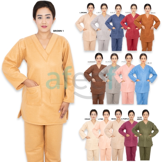 Picture of Domestic Worker  Uniform Soft Blanket Material For Winter (L-V-HS-310)