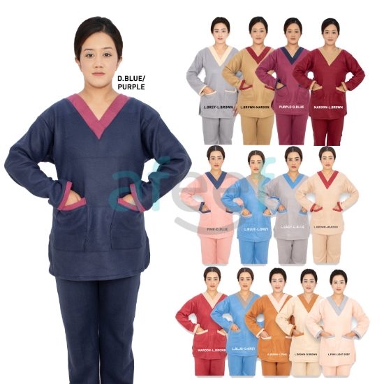 Picture of Domestic Worker  Uniform Soft Blanket Material For Winter (L-V-HS-281)