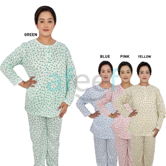 Picture of Soft Material Printed Full Sleeves Pajama Set (DRD-18)