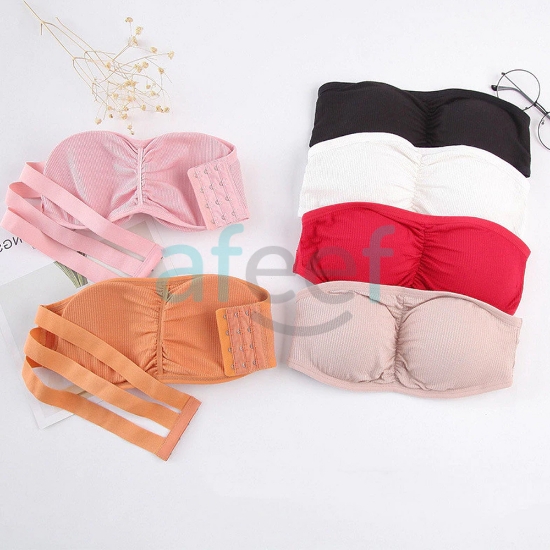 Picture of Soft Padded Push Up Strapless Bra Free Size (W55)