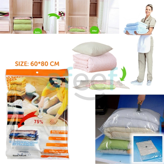 Picture of Vacuum Seal Compressed Plastic Bags 60*80cm Medium (LMP486)