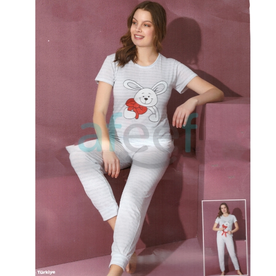 Picture of Women Half Sleeves Pajama Set Made In Turkey (7395)  