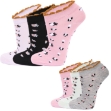 Picture of Ankle Socks Set Of 3 Pair Assorted Colors  (AS58) 