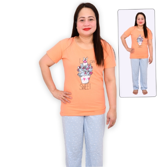 Picture of Women Half Sleeves Pajama Set Made In India (PS7)