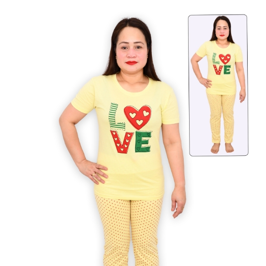 Picture of Women Half Sleeves Pajama Set Made In India (PS17) 