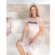 Picture of Women Short and  T-shirts Set Made In Turkey (4363) 