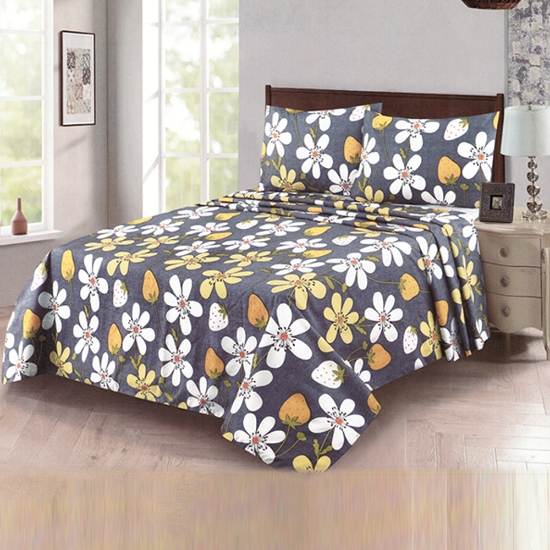 Picture of Single Fitted Printed Bed Sheet With 1 Pillow Cover (SBF110) 