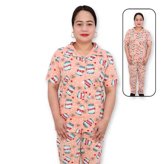 Picture of Printed Button Pajama Set (PB10) 