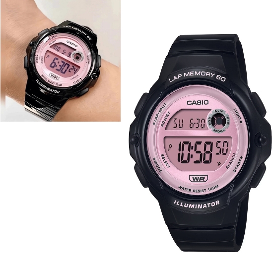 Picture of Casio Pink Digital Watch (LWS-1200H-1A2vdf)