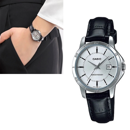 Picture of Casio Leather Strap Watch For Women  (LTP-V004L-7AUDF)