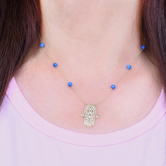 Picture of Hamsa Choker Shape Pendant (KW08)