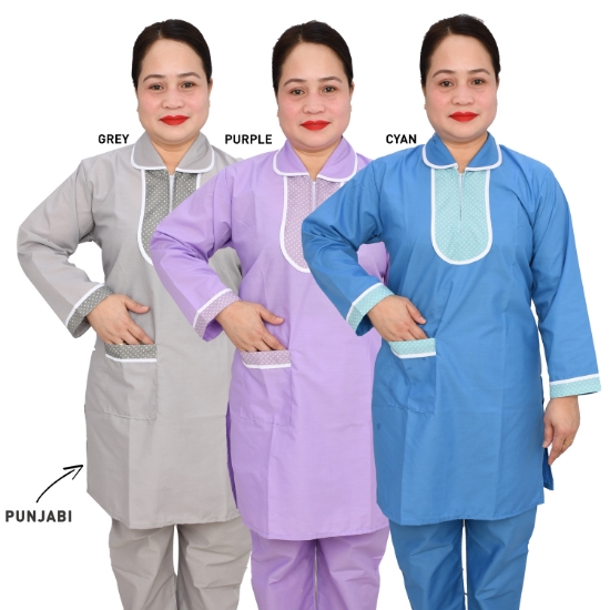 Picture of Domestic Worker Uniform TETRON Punjabi  (L-C-HL-283T)