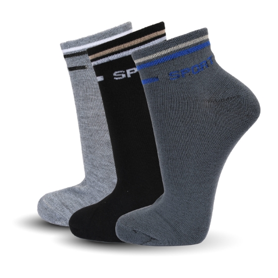 Picture of Ankle Socks Set Of 3 Pair Assorted Colors  ( AS78)  
