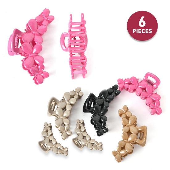 Picture of Classic Claw Clamp Clip For Women Set of 6 Pcs (HA53) 