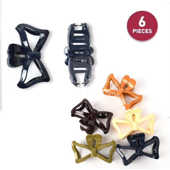 Picture of Classic Claw Clamp Clip For Women Set of 6 Pcs (HA50) 