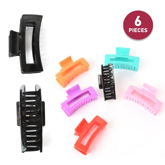 Picture of Classic Claw Clamp Clip For Women Set of 6 pcs (HA49) 