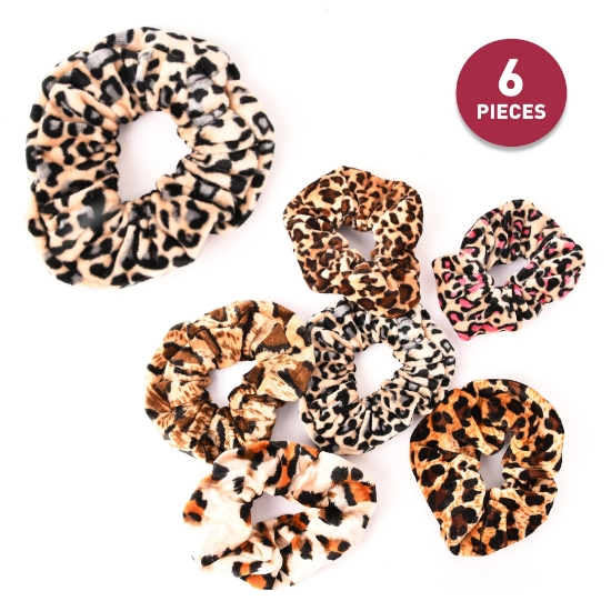 Picture of Elastic Hair Tie Scrunchies  Set of 6 Pieces (HA56)  